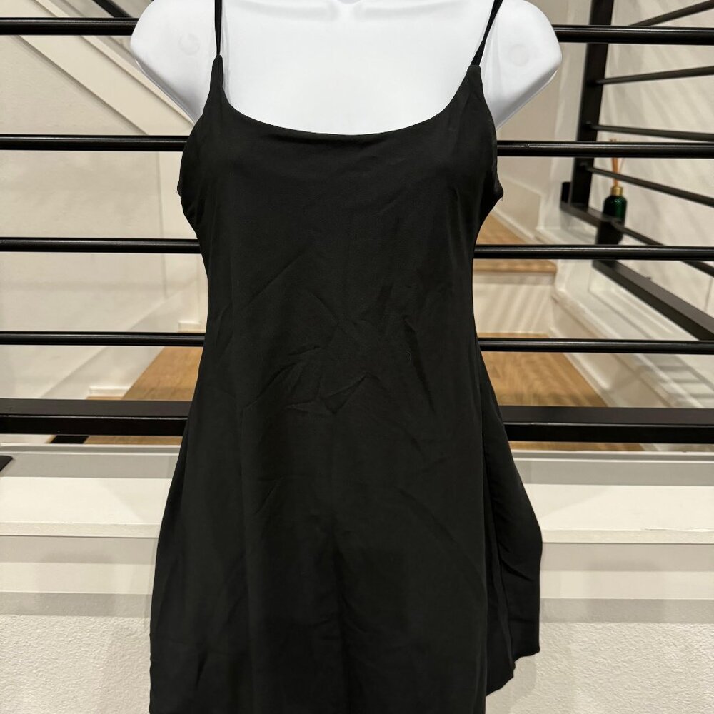 Abercrombie & Fitch Spaghetti Strap Athletic dress- black - small